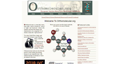 Desktop Screenshot of orthomolecular.org