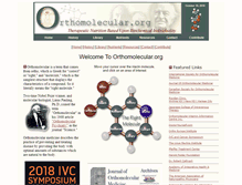 Tablet Screenshot of orthomolecular.org